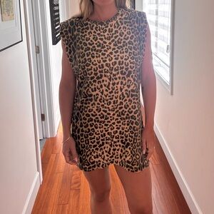 All Saints Leopard Print Top